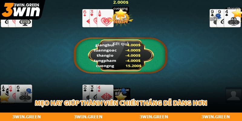 Mẹo hay giúp thành viên chiến thắng dễ dàng hơn