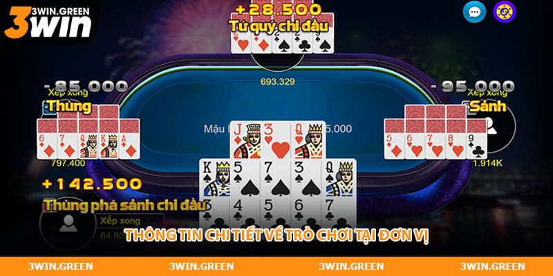 Thông tin chi tiết về trò chơi tại đơn vị